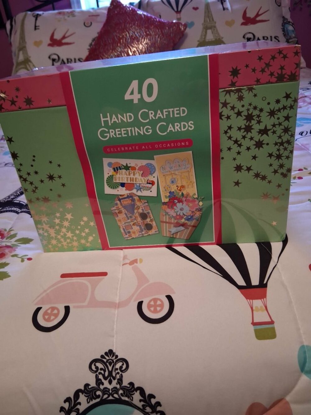 Box of 40 all occasion cards with decorate box NEW